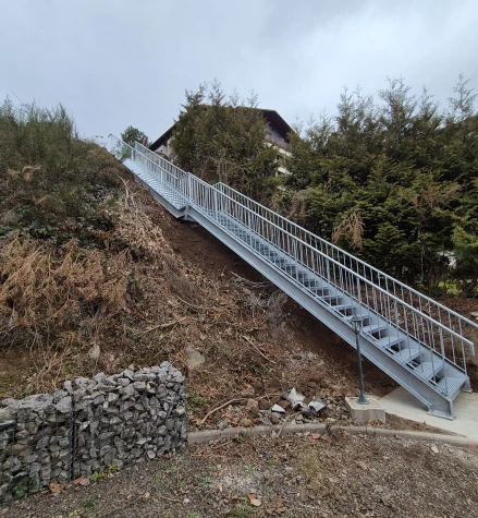 Réalisation Escaliers métallique dans les Vosges