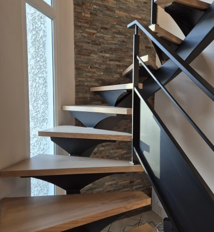 Réalisation Escaliers métallique dans les Vosges