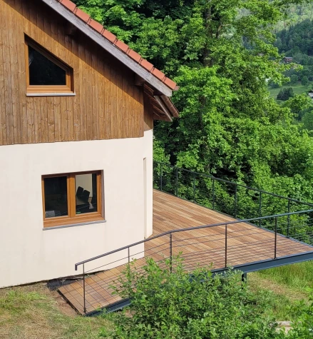 Réalisation Terrasses métallique dans les Vosges