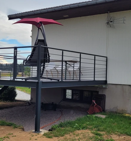 Réalisation Terrasses métallique dans les Vosges